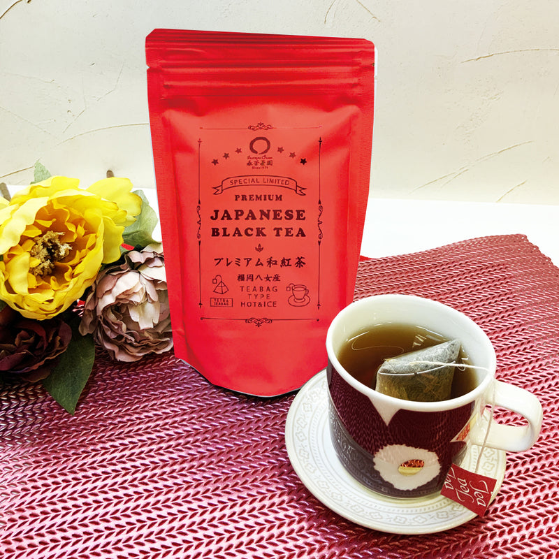 【福岡八女産】「プレミアム和紅茶紐付きティーバッグ」2.5g×10P ※ネコポス便不可