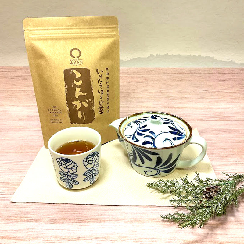 【静岡掛川産茎使用】炒りたてほうじ茶「こんがり」100g詰 ※ネコポス便不可