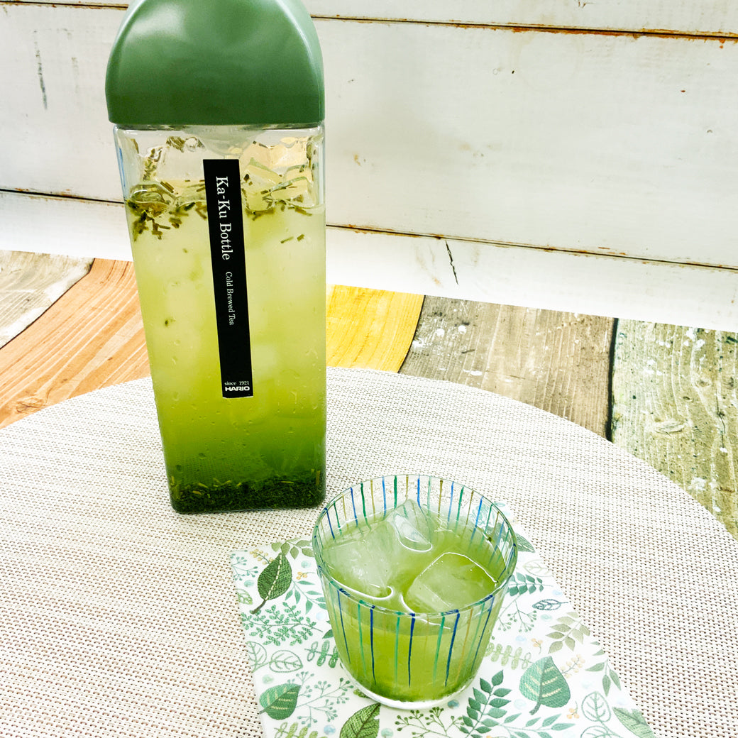 【静岡森産】 水出し緑茶「はまかぜ」160g詰&カークボトルセット
