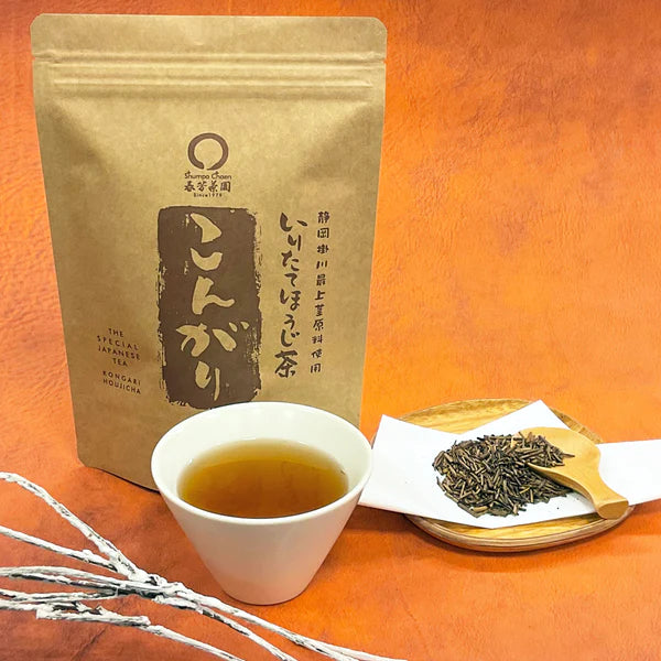 【静岡掛川産茎使用】炒りたてほうじ茶「こんがり」100g詰 ※ネコポス便不可