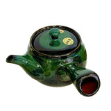 Tokoname ware green sea cucumber net teapot 380ml