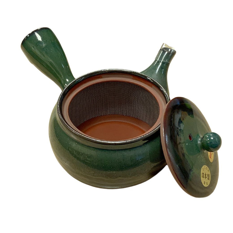 Tokoname ware green sea cucumber net teapot 380ml