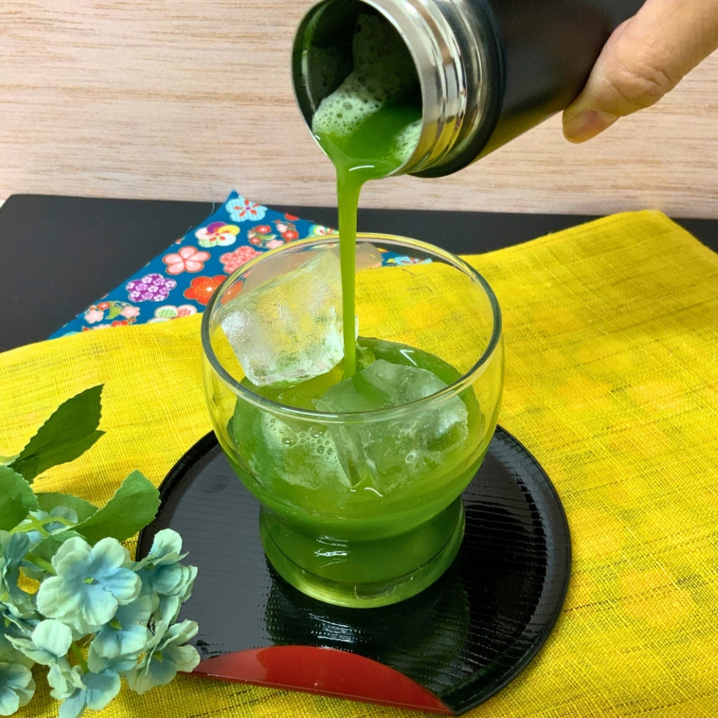 【愛知県西尾産】抹茶「芳春」＆抹茶ステンレスシェイカーセット※ネコポス便不可