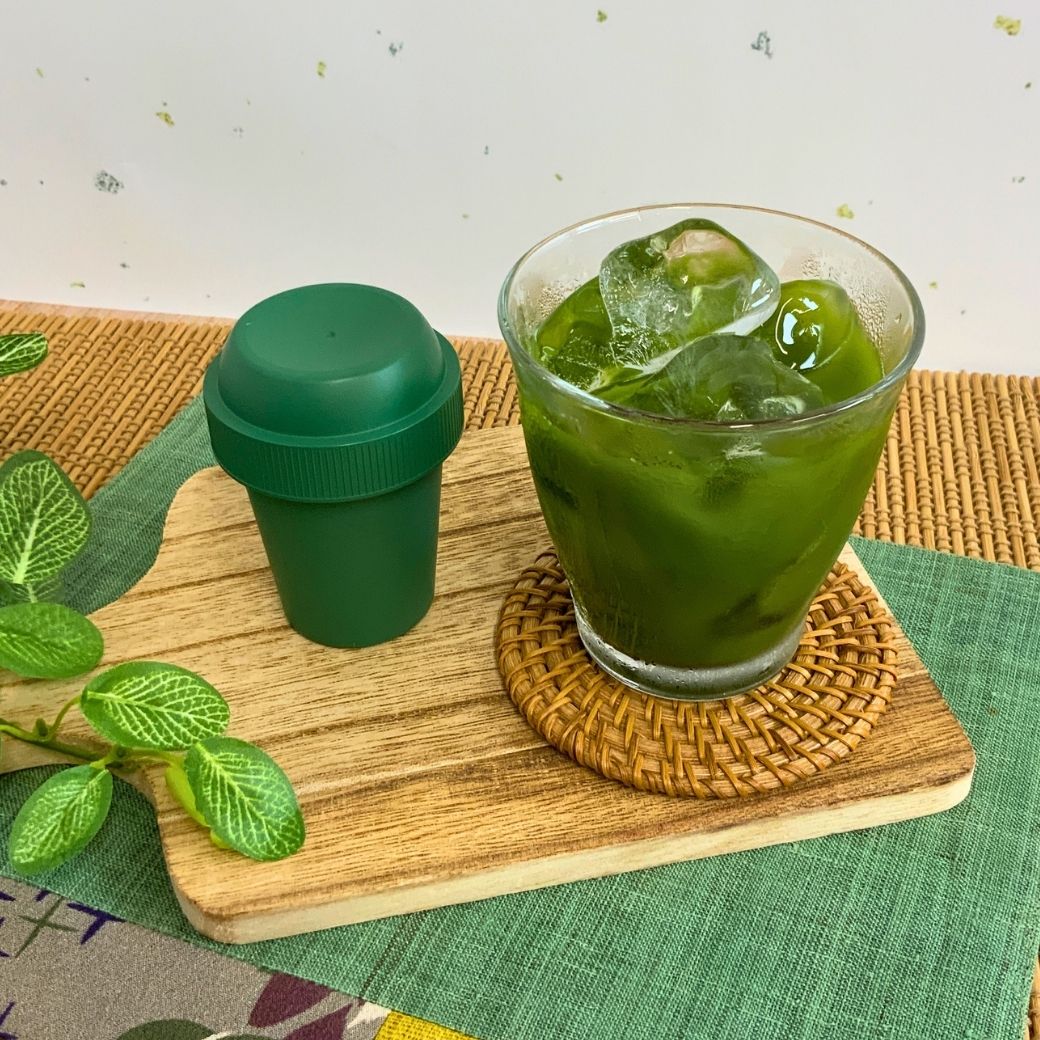 【加賀山中塗】抹茶シェイカー＆【愛知県西尾産】抹茶「喫茶去」セット※ネコポス便不可