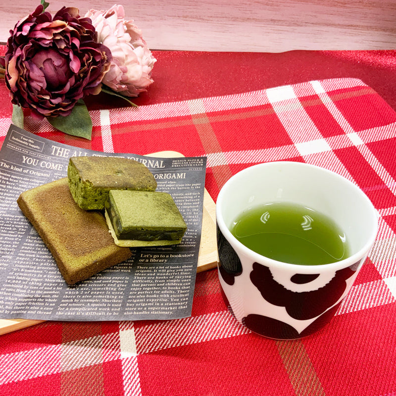 [From Shizuoka Kakegawa Kikugawa] Most popular deep steamed green tea moment tea bag &amp; MatchaSweetsBOX set