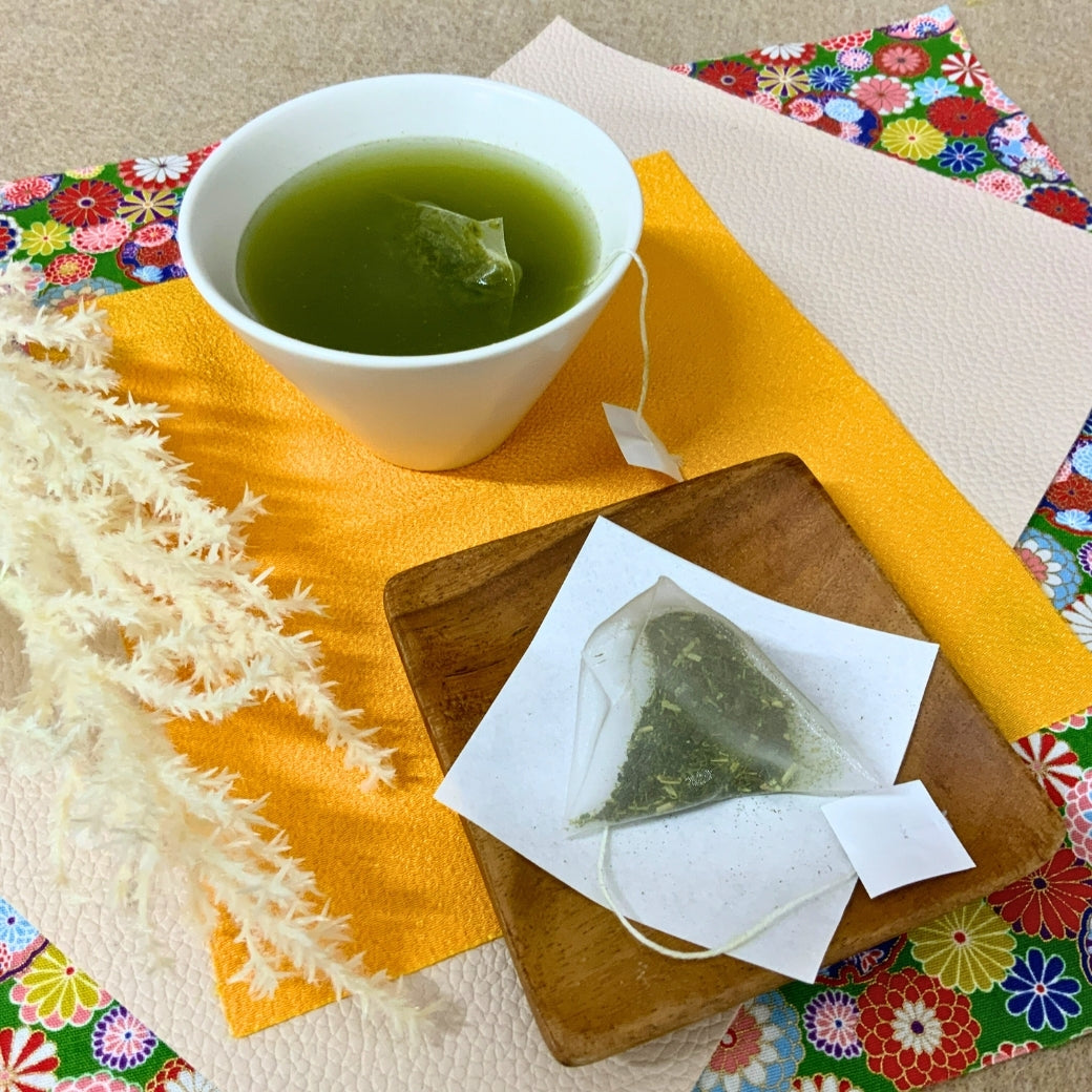 贈答箱入！緑茶・ほうじ茶・抹茶入玄米茶「三種の紐付きティーバッグセット」※ネコポス便不可