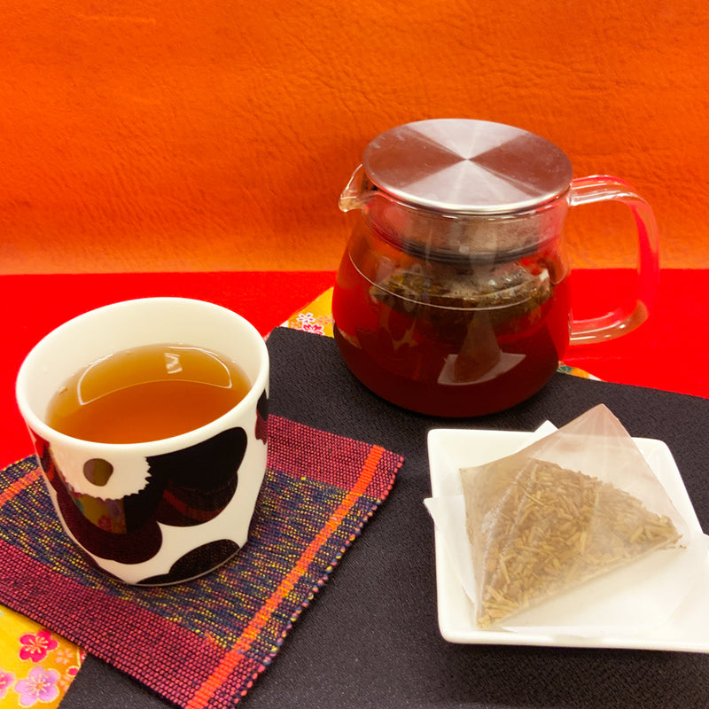 [Makino Shizuoka] Hojicha tea bag "Momidashi Dark Tea" Tetra type 5GTB x 20P without string * No mail service