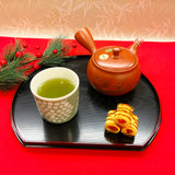 Deep-steamed green tea with gold leaf “Haku no Hana” &amp; Genmaicha with lucky beans “Fukucha” set