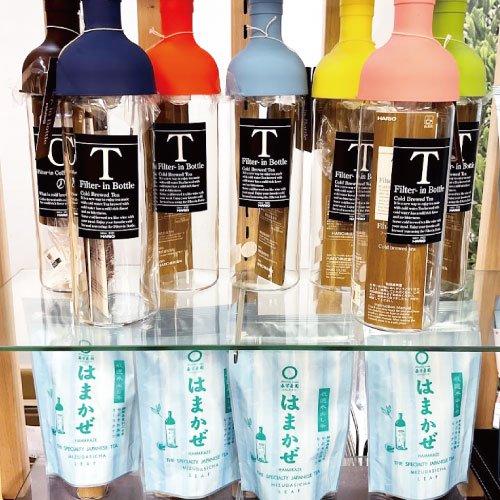 ギフト用贈答箱入　【静岡森産】 水出し緑茶「はまかぜ」160g詰＆水出しフィルターインボトルセット