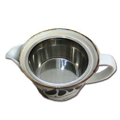 Hasami ware karakusa pot with stainless steel filter 275ml