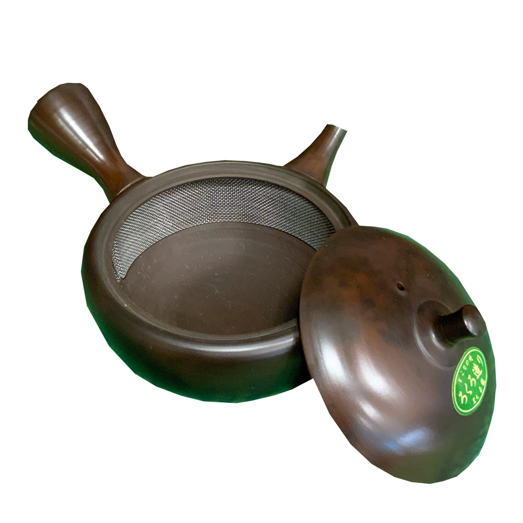 Tokoname ware Tamaryu Tenmoku potter's wheel obi teapot 250ml