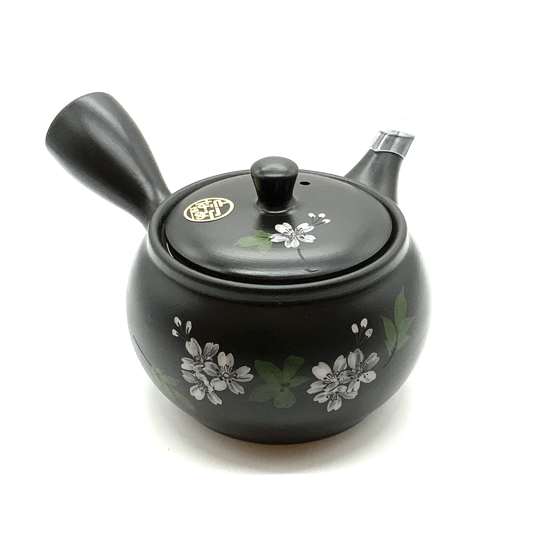 Tokoname ware teapot with stainless steel filter Kurozakura 350ml