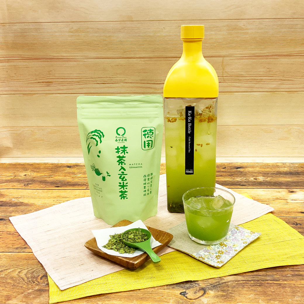 カークボトル＆【静岡牧之原産】 徳用抹茶入玄米茶200g詰セット